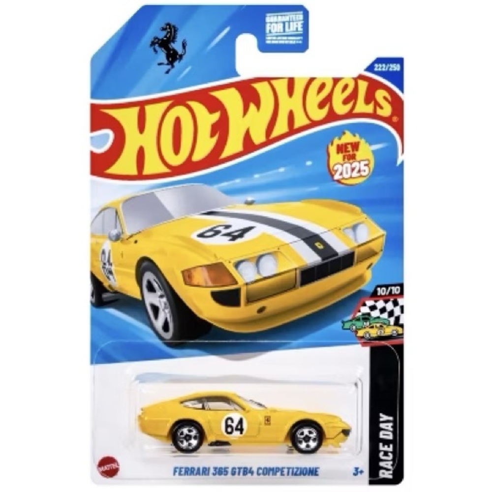 Mattel Hot Wheels Ferrari 365 GTB4 - Yellow